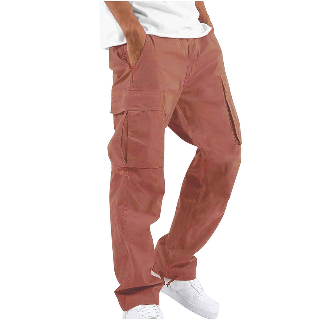 Jerome - Pantalon cargo homme taille élastique avec cordon de serrage