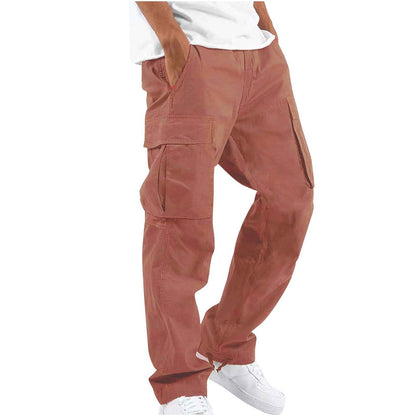 Jerome - Pantalon cargo homme taille élastique avec cordon de serrage