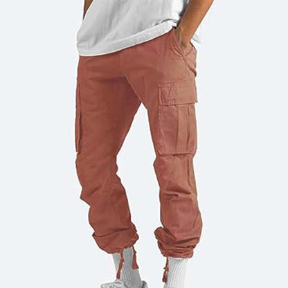 Jerome - Pantalon cargo homme taille élastique avec cordon de serrage