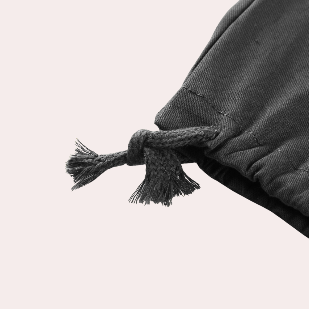 Jerome - Pantalon cargo homme taille élastique avec cordon de serrage