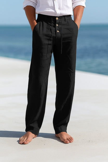 Men's Casual Drawstring Pants Summer Beach Trousers - Image 4
