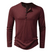 Men's Long Sleeve Slim Fit Henley T-Shirt
