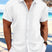 Danniel - Chemise rayée à manches courtes pour homme col Kent