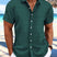 Danniel - Chemise rayée à manches courtes pour homme col Kent