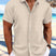 Danniel - Chemise rayée à manches courtes pour homme col Kent