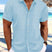 Danniel - Chemise rayée à manches courtes pour homme col Kent