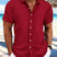 Danniel - Chemise rayée à manches courtes pour homme col Kent