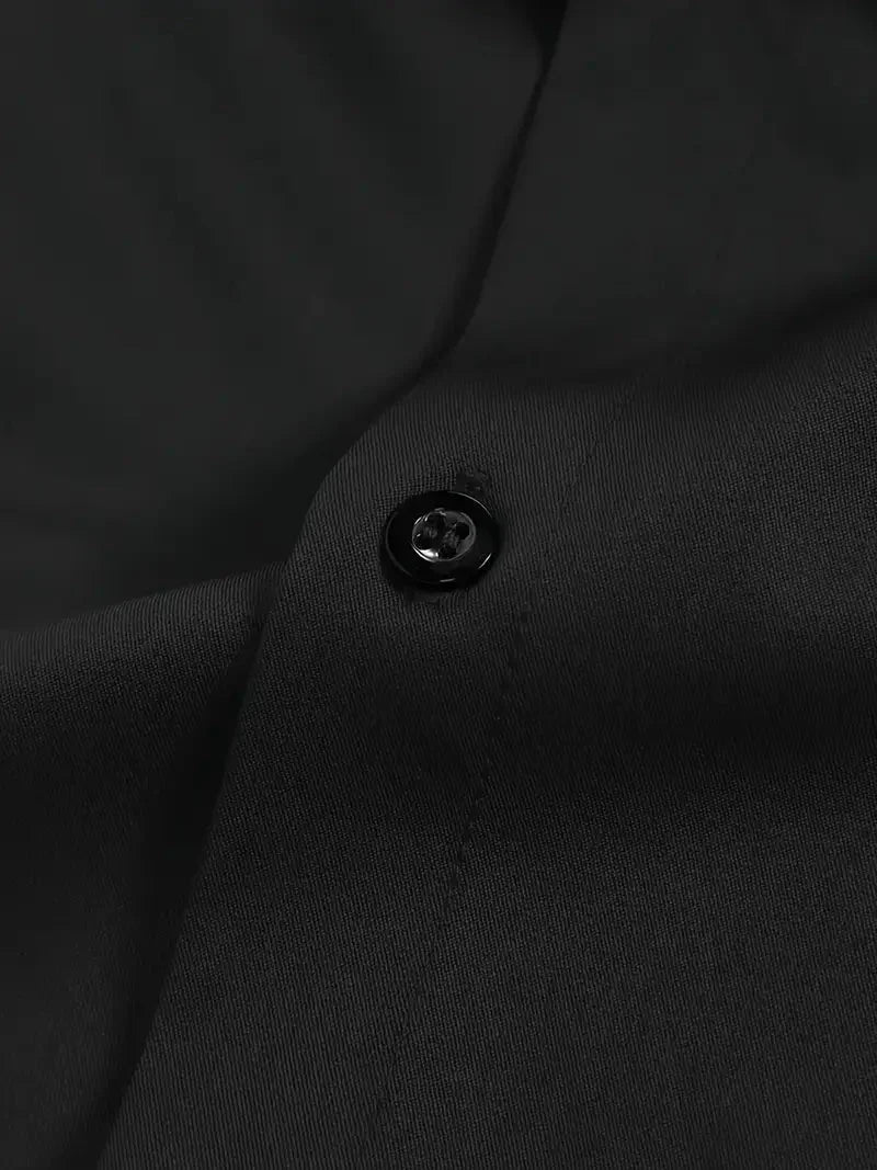Men's Slim Fit Long Sleeve Kent Collar Dress Shirt - Image 23