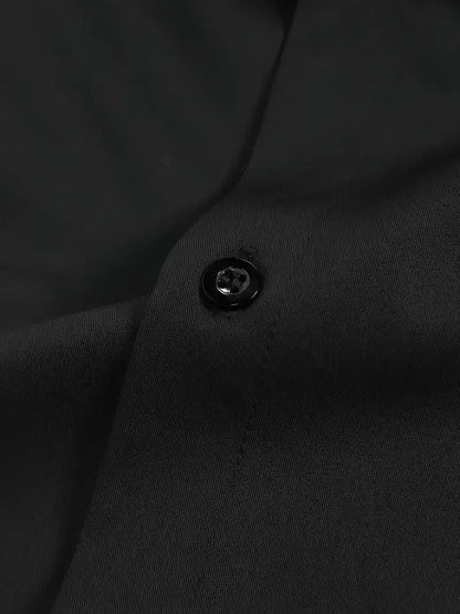 Men's Slim Fit Long Sleeve Kent Collar Dress Shirt - Image 23