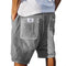 Men's Ribbed Knit Shorts Elastic Waist