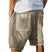 Men's Ribbed Knit Shorts Elastic Waist Lounge Casual - Image 3