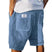 Men's Ribbed Knit Shorts Elastic Waist Lounge Casual - Image 4