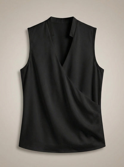 Eliza - Camiseta de mujer ajustada con cuello en V