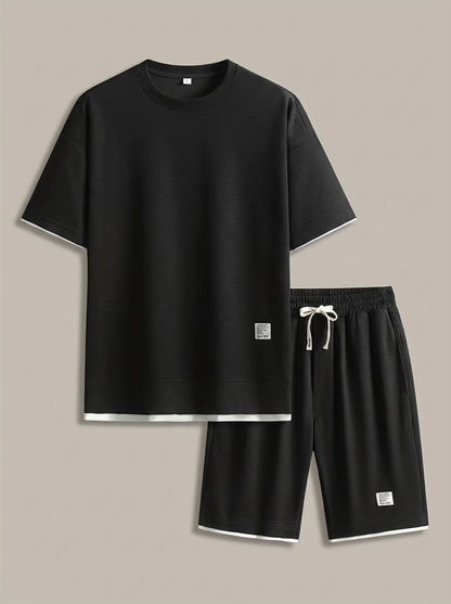 Jayce - Ensemble T-shirt ajusté et short pour homme