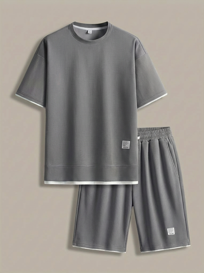 Jayce - Ensemble T-shirt ajusté et short pour homme