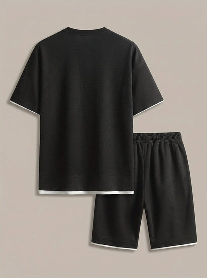 Jayce - Ensemble T-shirt ajusté et short pour homme