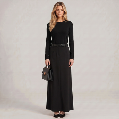 Women Flowy Maxi Skirt Long Wide Leg - Image 2