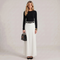 Women Flowy Maxi Skirt Long Wide Leg