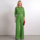 Women Wide Leg Linen Palazzo Pants - Image 3