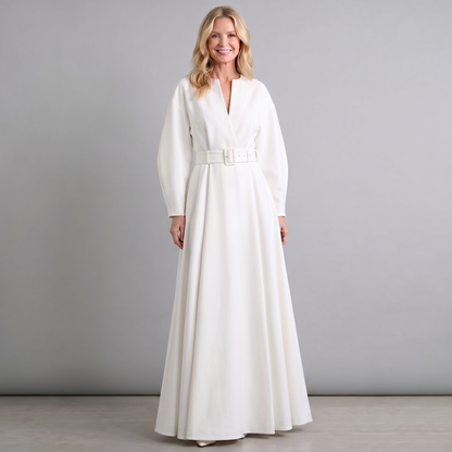 Women Short Sleeve A-Line Maxi Dress - Image 3