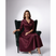 Women A-Line Midi Dress Shawl Collar Pockets Wedding Guest - Image 9