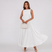 Women Draped Neck Pleated Midi Dress Wedding Guest - Image 2