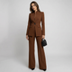 Women 2 Piece High Collar Blazer Trouser Set - Image 8