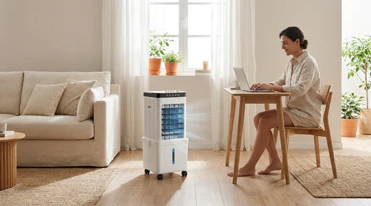 Portable Evaporative Air Cooler 3-in-1 No Exhaust Ice Pack - Image 4