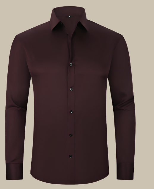 Sebastian – Chemise classique formelle à manches longues pour homme