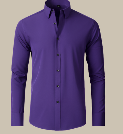 Sebastian – Chemise classique formelle à manches longues pour homme