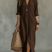 Women's Linen Maxi Dress Button Front Flowy Summer - Image 7
