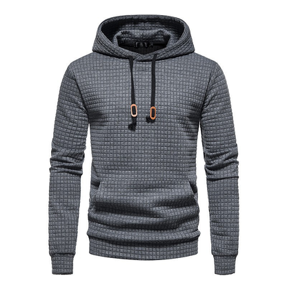 Sweat à capuche texturé gaufré pour hommes