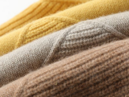 Elowen – Pull à col roulé tricoté décontracté pour femmes