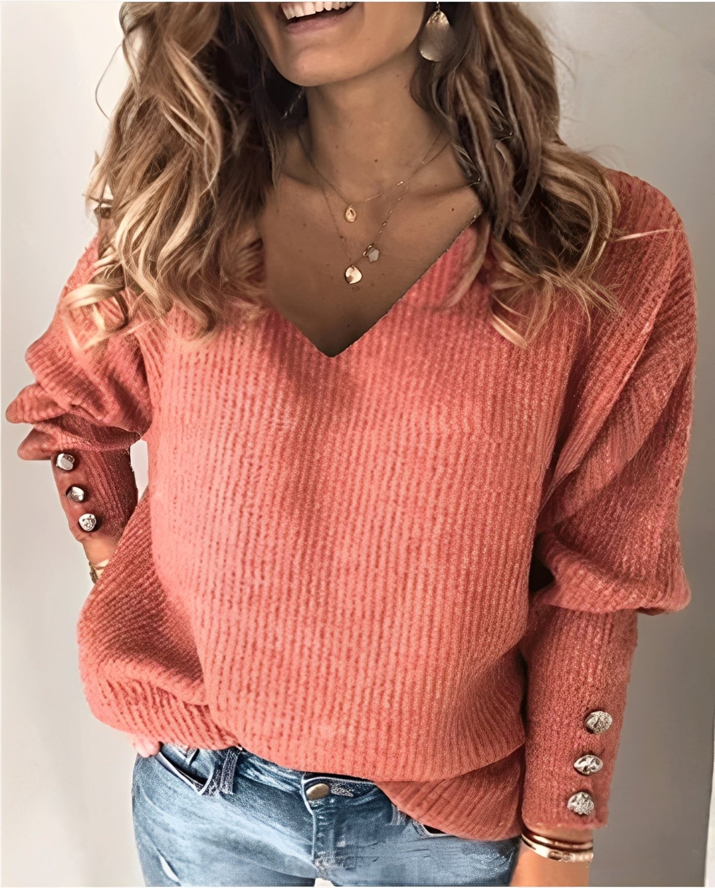 Beckton – V Neck Knit Sweater