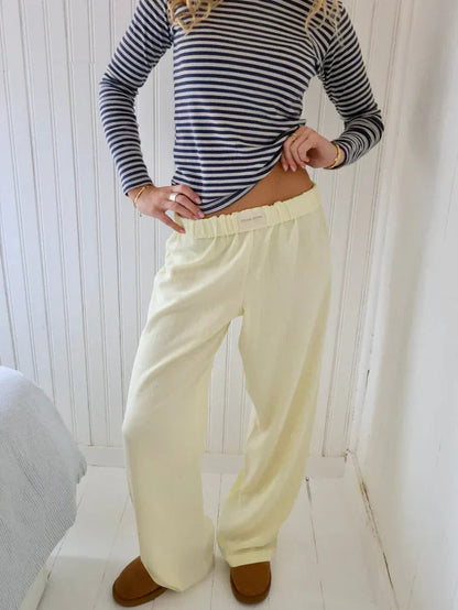 Marina – Pantalon de détente femme en coton coupe confortable