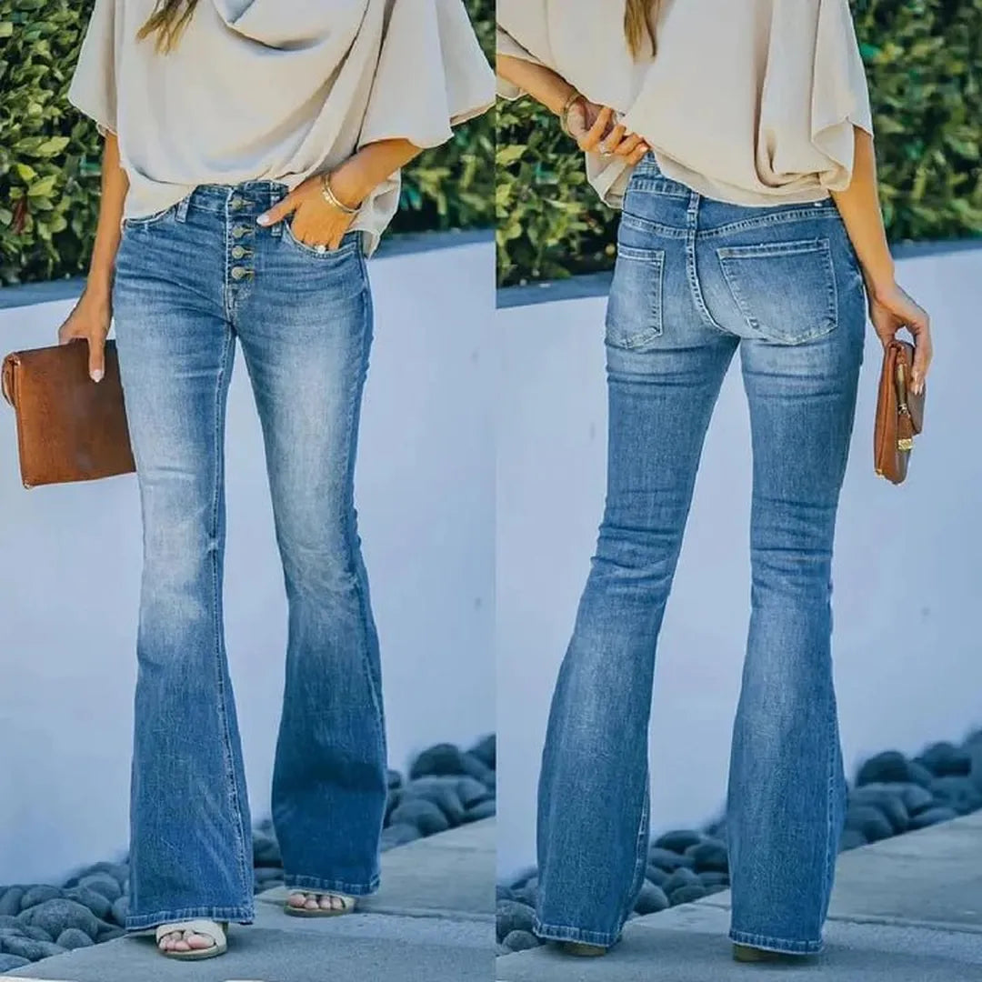Valentinna – Women’s High Waisted Flared Jeans