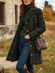 Lauren – Women’s Long Plaid Wool Coat with Tailored Fit