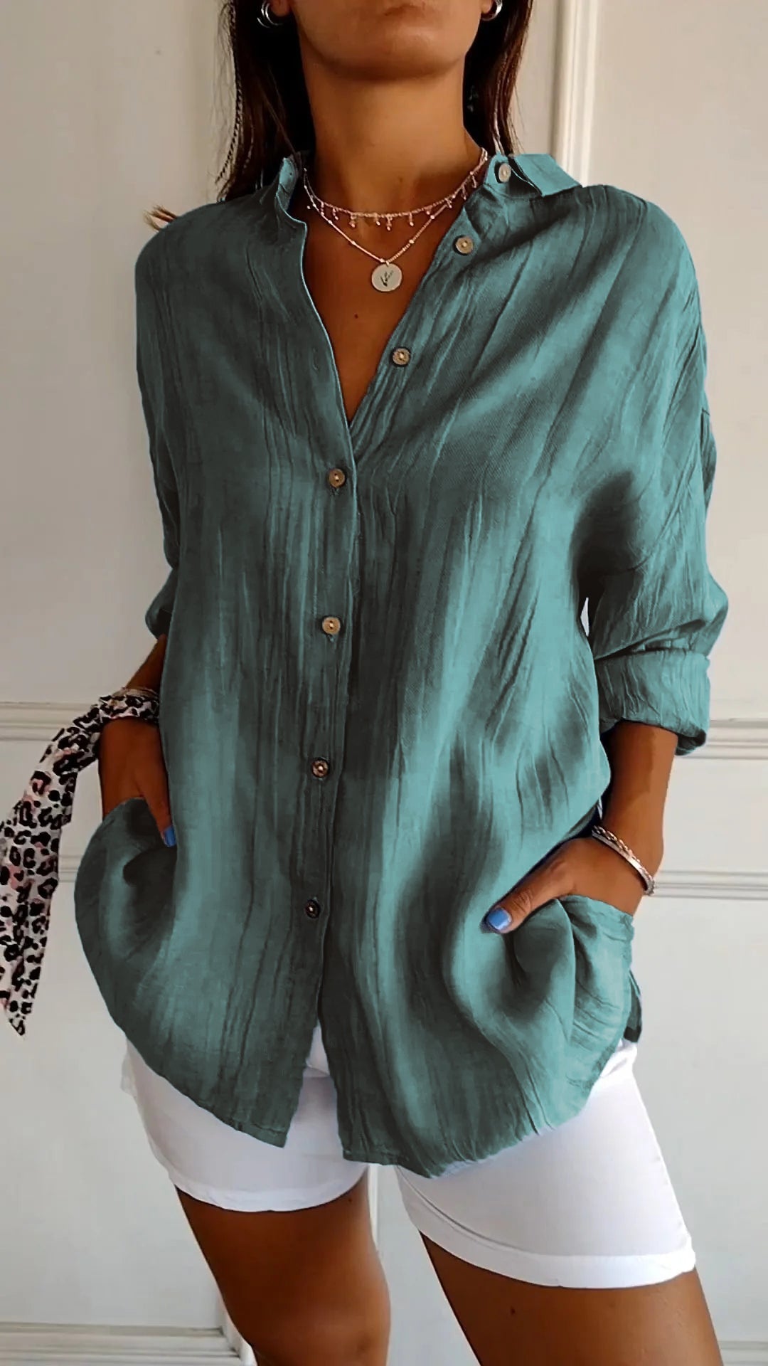 Vaelune – Crinkle Comfort Blouse