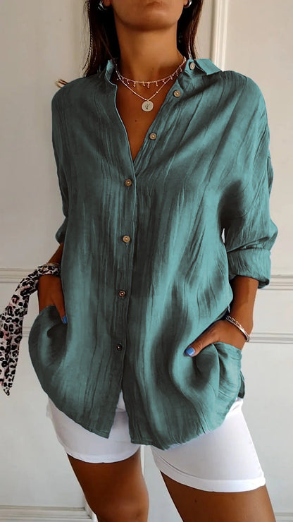 Vaelune – Crinkle Comfort Blouse