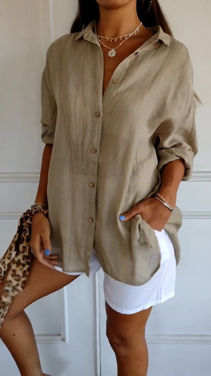 Vaelune – Crinkle Comfort Blouse