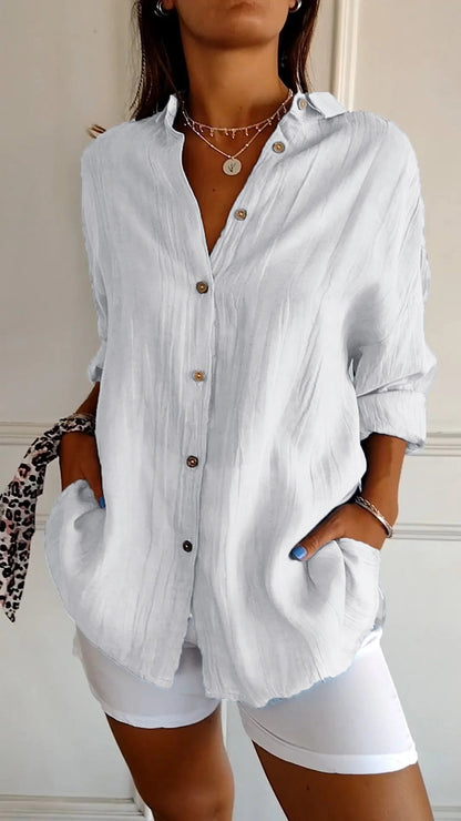 Vaelune – Crinkle Comfort Blouse