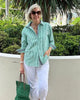 Sereline - Womens Striped Button Blouse