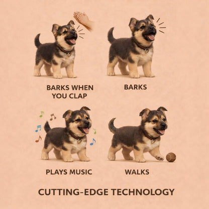 Realistic German Shepherd Electronic Robot Puppy Walking Barking - Image 7