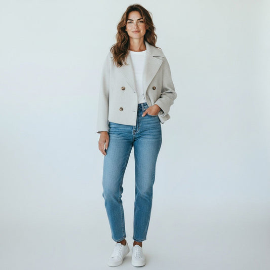 Mirevanna – Women’s Short Double Breasted Coat