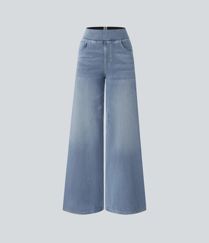 Virellie – Bukser med vide ben i denim til kvinder