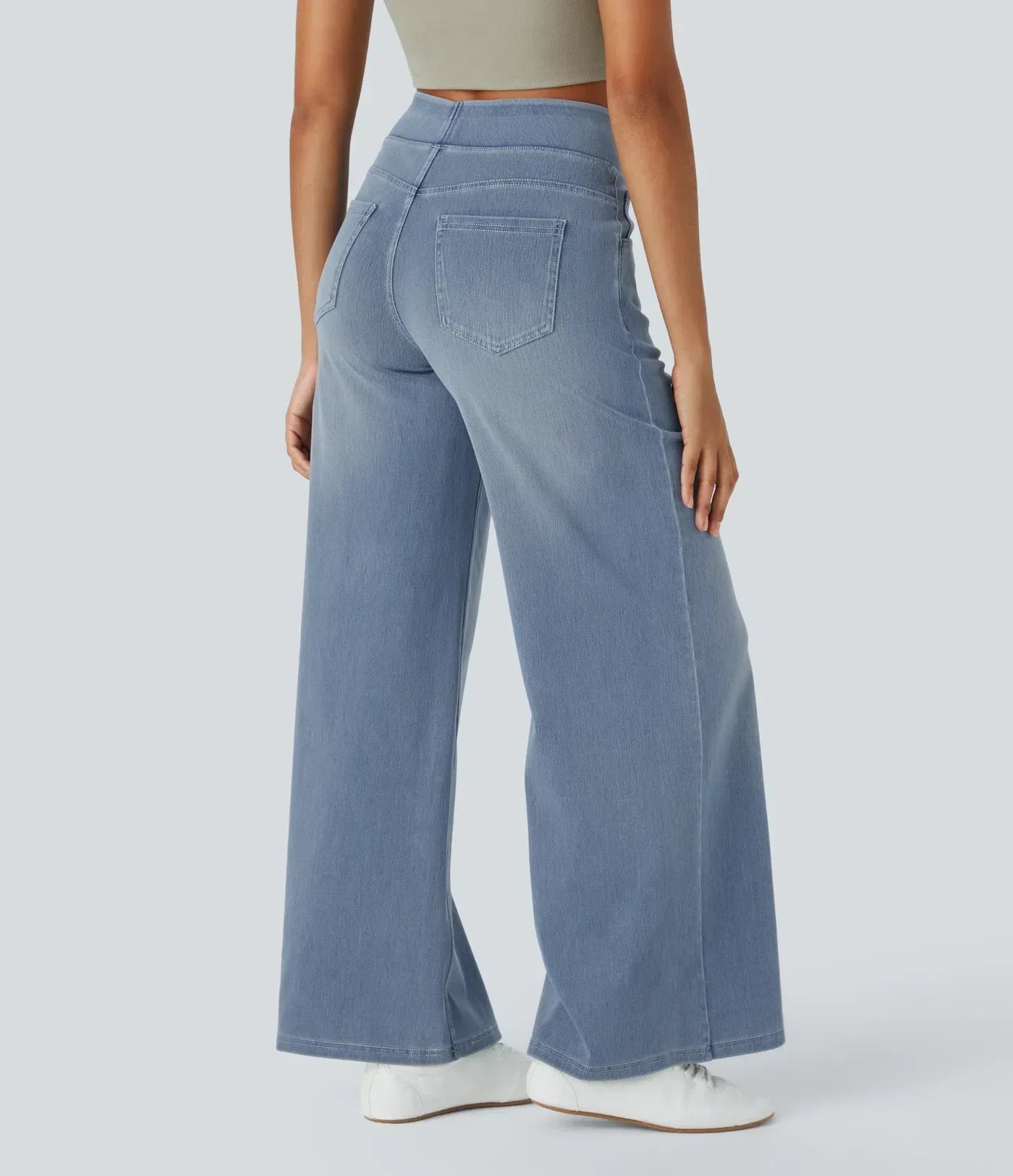 Virellie – Bukser med vide ben i denim til kvinder