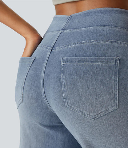 Virellie – Bukser med vide ben i denim til kvinder