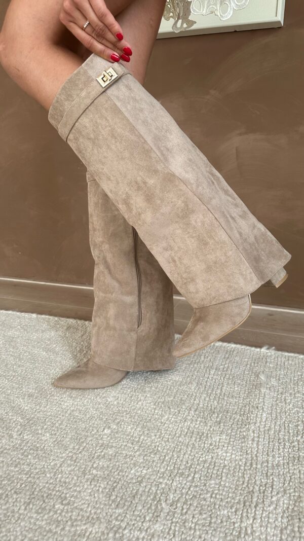 Velorna – Botas de tacón grueso para mujer con hebilla