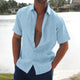 Larvane - Mens Linen Short Sleeve Shirt