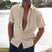 Larvane - Chemise homme en lin à manches courtes